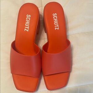 SCHUTZ Red Mules